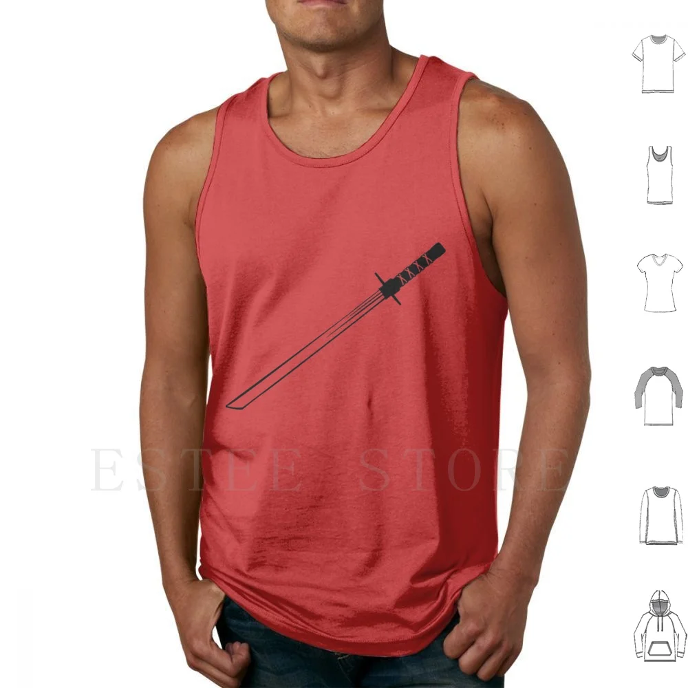 Katana Sword Canotte Gilet Cotton Jack Yoshi Demon Aku Katana Sword Ghost Tsushima