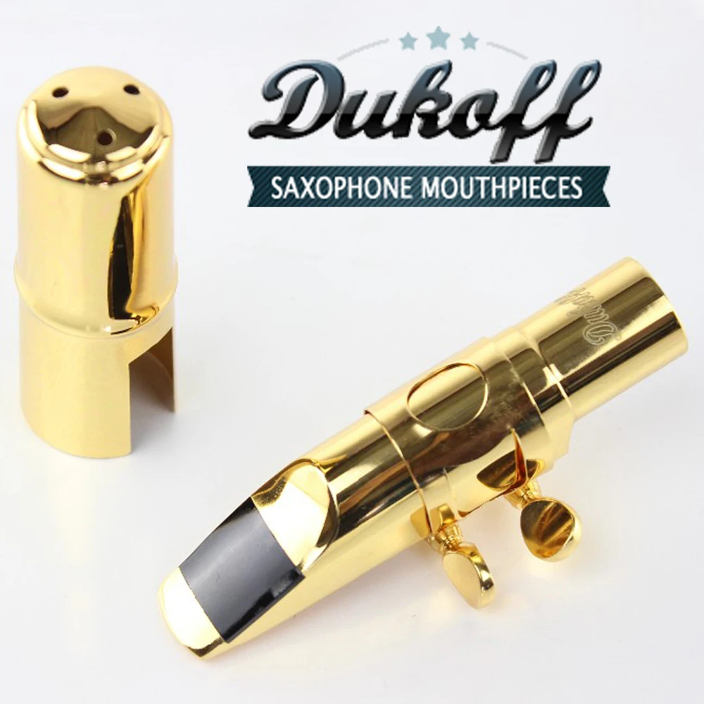 Bocchino Professionale Per Sassofono Contralto Soprano Tenore In Metallo Bocchino Per Scivolo Laccato Dorato Bocchino Per Sax Dukoff 56789