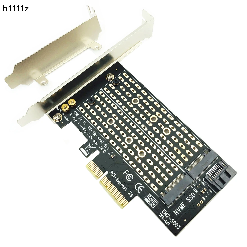 Adattatore Pci Express Pcie A M2 Adattatore Nvme Sata M.2 Ssd Pcie Adattatore Nvme/Sata M2 Pci E Ssd M2 A Sata Pci-E Card Chiave M + Chiave B