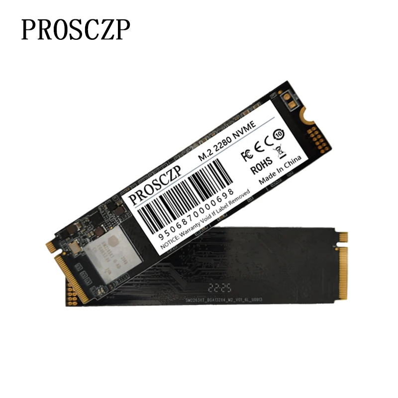 Prosczp M2 Ssd Nvme 256Gb 128Gb 512Gb Disco A Stato Solido M.2 2280 Pcie Ssd Disco Interno A Stato Solido Per Pc Desktop Portatile