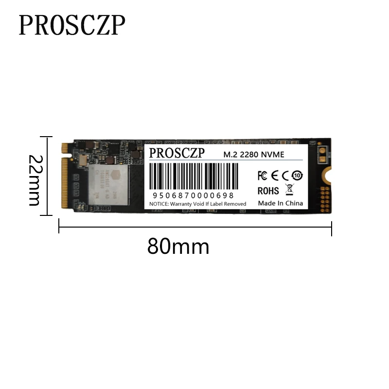 Prosczp M2 Ssd Nvme 256Gb 512Gb Ssd M.2 2280 Pcie Ssd Disco Interno A Stato Solido Per Laptop Desktop M.2 Nvme Ssd Da 256Gb
