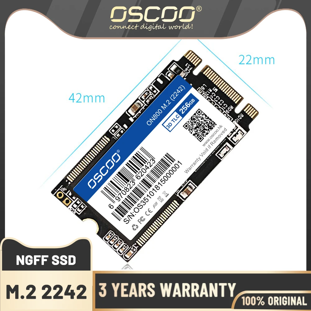 Oscoo Ssd M2 2242 Ngff M2 16Gb 32Gb 128Gb 256Gb 512Gb Unità A Stato Solido Interna Per Laptop Deskop Server