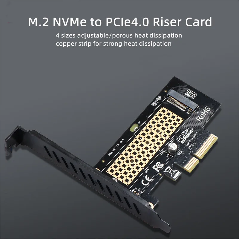 Nvme Pro Adapter M.2 Nvme Pro Ssd A Pcie 4.0 Scheda Adattatore Pcie Schede Video Per Pc Scheda Audio Pci Express M2 Adattatore