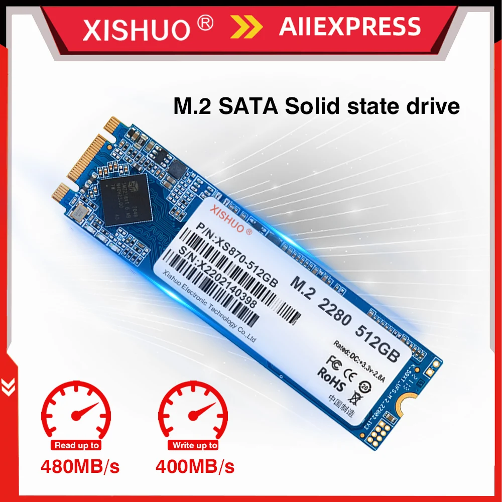 Xishuo Ssd M.2 Ngff 2280 M2 Sata Ssd Hard Disk 128Gb 256Gb Ssd 512Gb Ssd Sata 1Tb Per Laptop E Desktop Solid State Drive