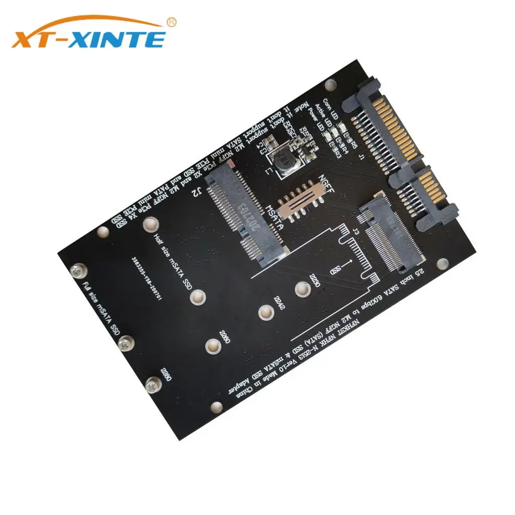 Scheda Convertitore Adattatore Da M2 A Sata M.2 Adattatore Ssd Sata Da 2.5 Pollici Sata A M2 Ngff Sata 2242 2260 2280 Ssd Adattatore Ssd Msata Per Pc