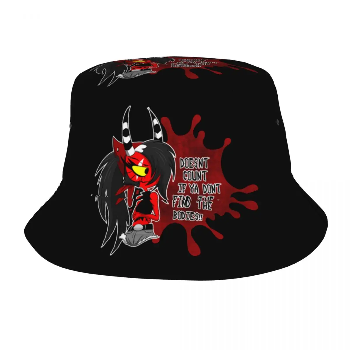 Summer Beach Hatwear Sallie May It Not Count Merch Bob Hat Uomo Donna Hat Helluva Boss Anime Bob Hat Fishing Fisherman Hats