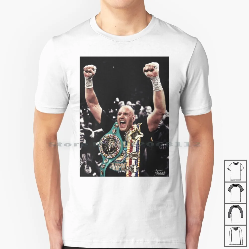 Gypsy Champ T Shirt 100% Cotone Fury Fury Luke Fury Gypsy King Champ Regno Unito Love Boxe Boxeur Graphic Shop