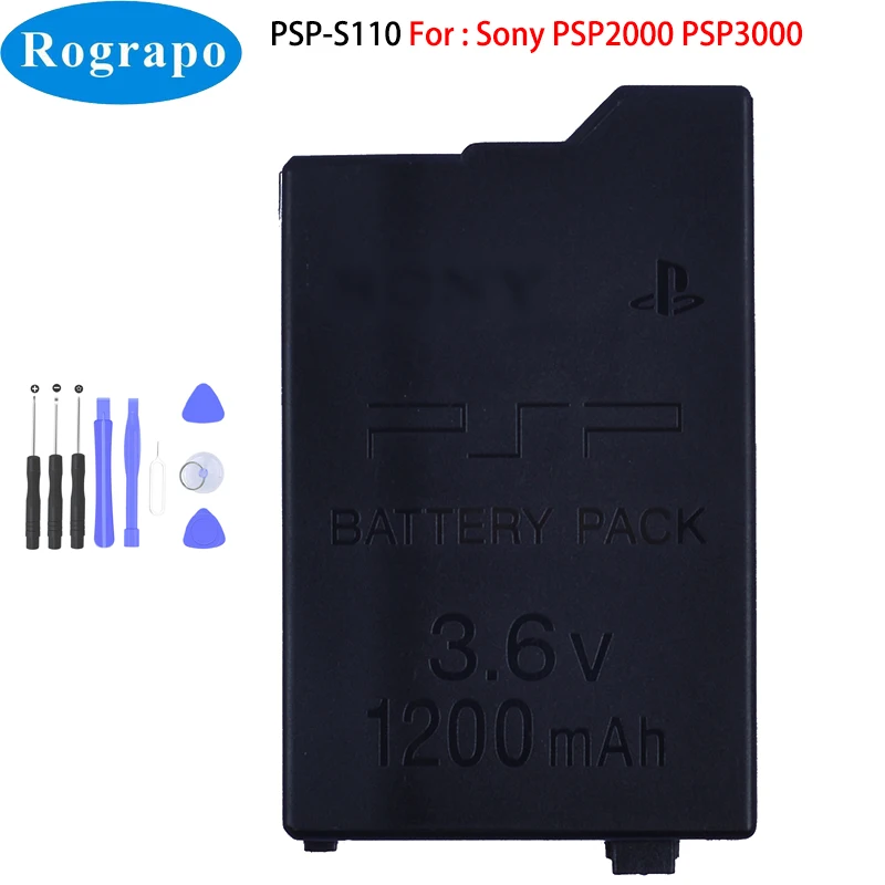 Nuova Batteria Sostitutiva Psp S110 Da 1200Ma Per Sony Psp2000 Psp3000 Psp-S110 Gamepad Per Controller Portatile Playstation