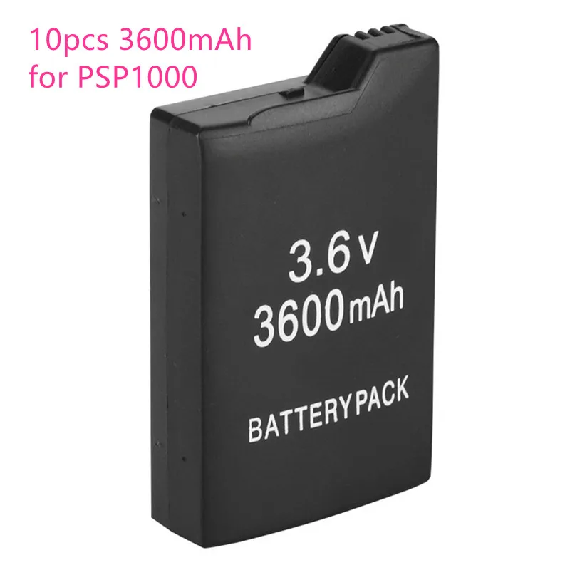 10Pcs 3600Mah 3.6V Rechargeable Lithium Ion Battery Pack For Sony Psp1000 Psp 1000 Psp-110 Console Gamepad Rechargeable Battery