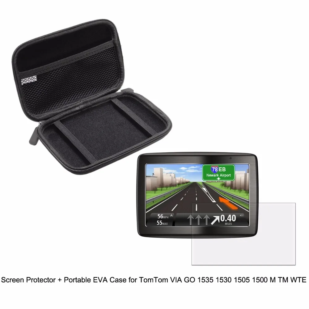 5 '' Inche Veicolo Portatile Proteggere Bag + Protezione Libera Dello Schermo Della Pellicola Per Tomtom Via Go 1535 1530 1505 1500 M Tm Wte Gps