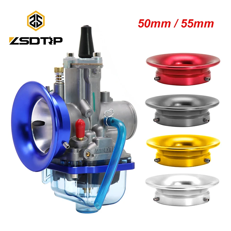 Zsdtrp 50/55Mm Moto Carburatore Filtro Aria Tromba Per Pwk 21 24 26 28 30 Pe 28 30 Carburatore Tm Vm 32Mm 34Mm