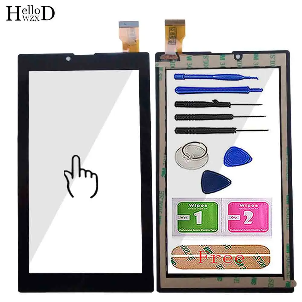 Touch Screen Da 7 ''Per Texet Tm-7869 Tablet Touch Panel Digitizer Strumenti Di Sostituzione Del Sensore Dell'Obiettivo In Vetro Anteriore
