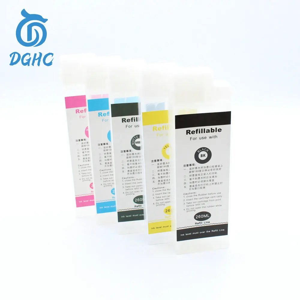 5 Colori/Set Ricarica Cartuccia Di Inchiostro Con Chip Per Canon Tm-200 Tm 200 Tm-205 Tm-300 Tm-305 Tm 300 Stampante Pfi-120 Chip Pfi120