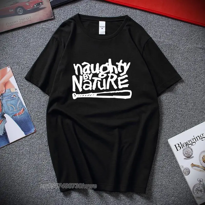 Nauinty By Nature Old School Hip Hop Rap Skateboard Music Band Anni '90 Bboy Bgirl T-Shirt 100% Cotone T Shirt 2022