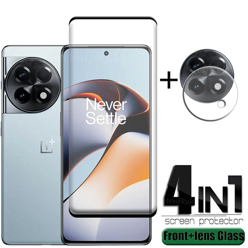 4-In-1 Per Oneplus 11R Glass Per Oneplus 10 Pro 11R 11 Ace 2 Vetro Temperato Full Curved Screen Protector Oneplus 11R Lens Glass