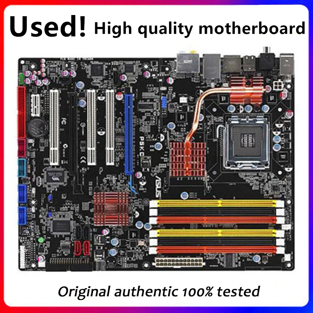 Per Scheda Madre Desktop Asus P5Kc Presa P35 Lga 775 Ddr2 Scheda Madre Usata Originale In Vendita