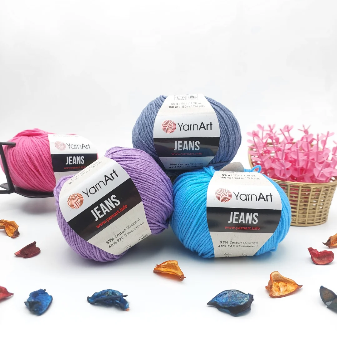 Yarnart Jeans Filato Di Cotone Morbido Per Maglieria Amigurumi Craft Crochet Thread Diy Baby Maglieria Maglione Scialle Cardigan Berretti Gilet