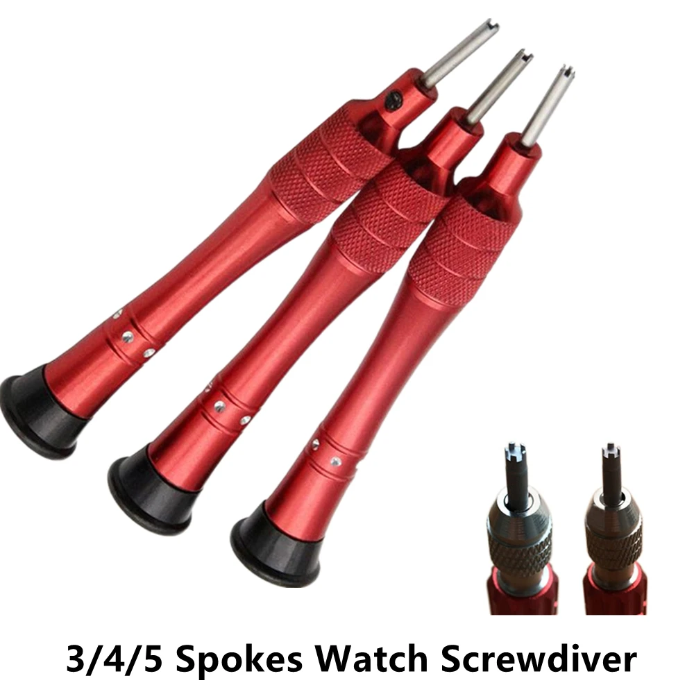 3/4/5 Claws Screwdriver For Richard Mille Watch Strap Band Case Bezel Remove Open Repair Tool Red Steel Spokes Star Screwdriver