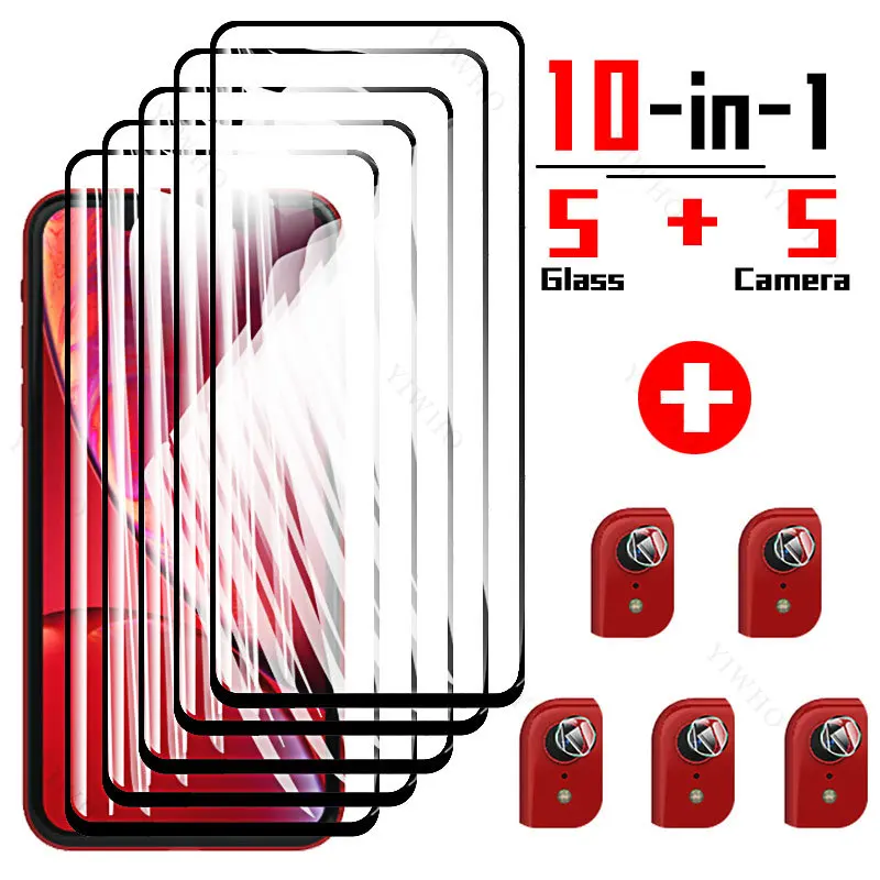 10 To1 Vetro Temperato Protettivo Per Iphone X Xr Xs Max Proteggi Schermo Per Apple Iphone X R Xsmax Obiettivo Della Fotocamera Pellicola Trasparente 