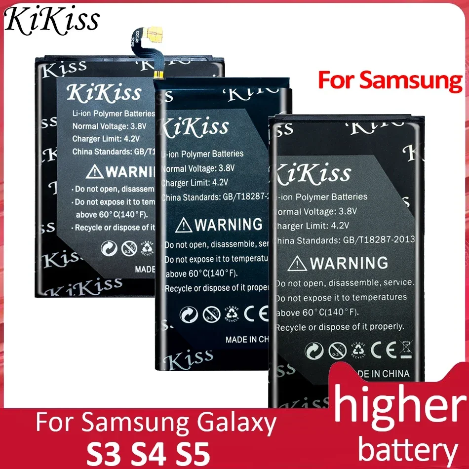 Batteria Kikiss Per Samsung Galaxy S3 S4 S5 S 3 Batteria Del Telefono I9300 I9500 I9505 G900 Bateria B600Be/B600Bc/Eb-L1G6Llu/Eb-Bg900Bbc