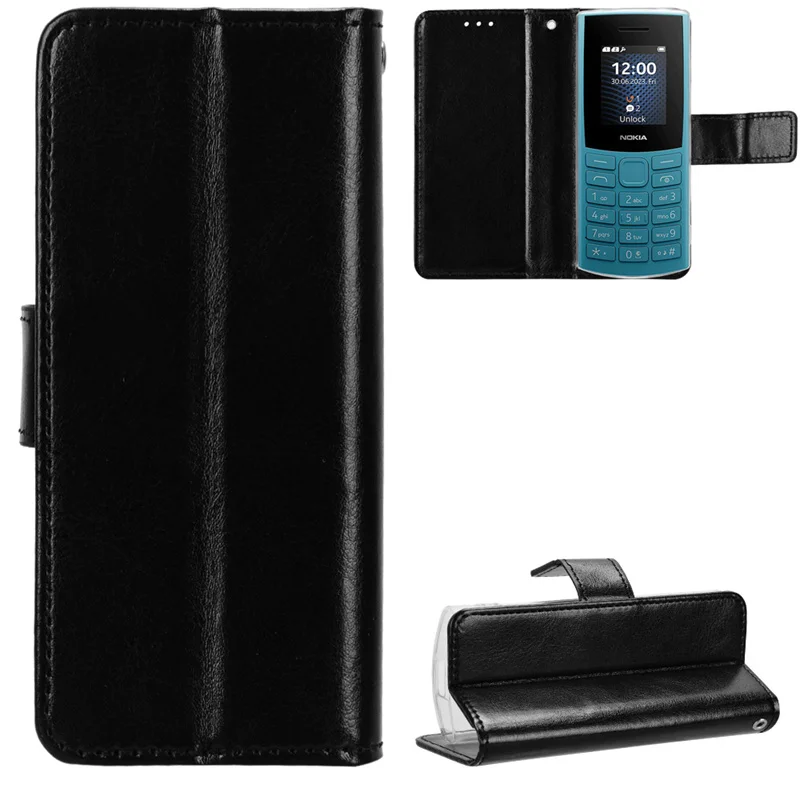 Per Nokia 105 4G 2023 Custodia Flip Luxury Pu Borse Per Telefono In Pelle Per Nokia 105 4G 2023 Custodia Nokia105