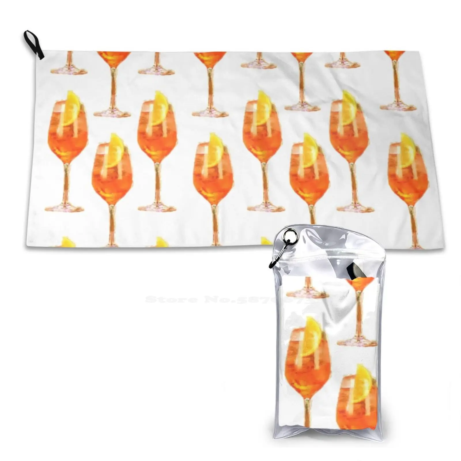 Spritz Pattern Pattern Soft Face Asciugamano Home Outdoor Spritz Cocktail Summer Vibe Good Vibes Only