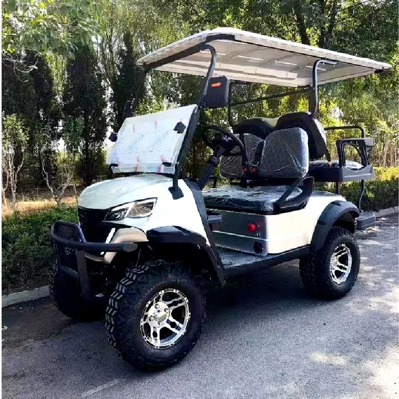 Fabbrica 4 Ruote Electric Hunting Club Street Legal Utility Vehicle Pannello Solare Powered Golf Cart 4 Posti Touring Tourist Car