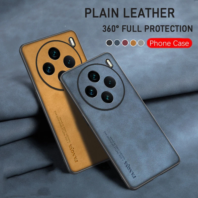 Custodia In Pelle Di Lusso Per Vivo X100 Pro Custodia Antiscivolo Custodia Antiscivolo Per Vivo X100 Cellulare Funda Per Vivo X100/Vivo X100 Pro