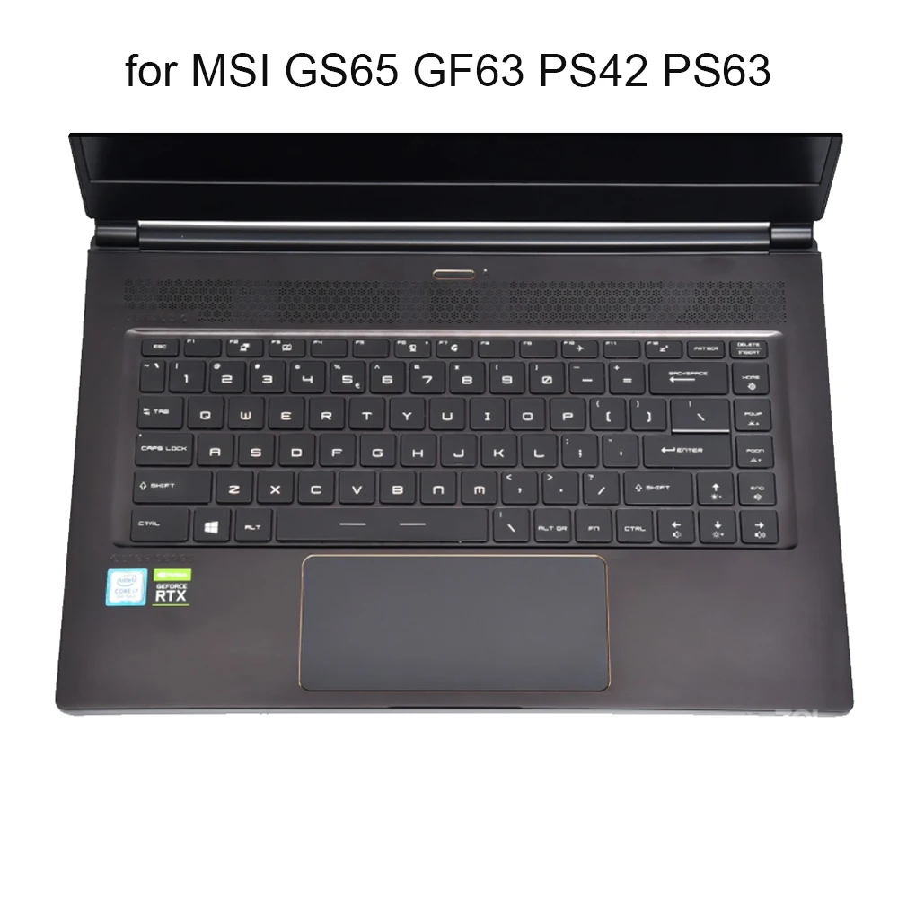 Tpu Clear Keyboard Covers Anti Dust Keyboard Protector Pc Per Msi Gf63 Gs65 P65 Ps42 Ps63 Gf65 Creator Stealth 15M 15.6 Pollici