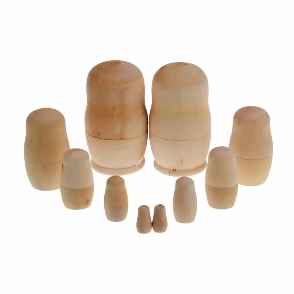 Legno Fai Da Te Paint Skill Training Unpainted Office Matrioska Dolls Russian Nesting Dolls Vuoto Embrioni Di Legno Matrioska Doll