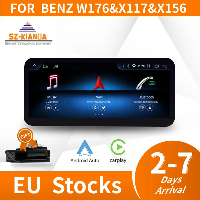 Lettore Multimediale Per Auto Android 13 Per Mercedes W176 X117 X156 W463 2013-2018 Google Wifi 4G Sim Touch Screen Gps Navi Car Play