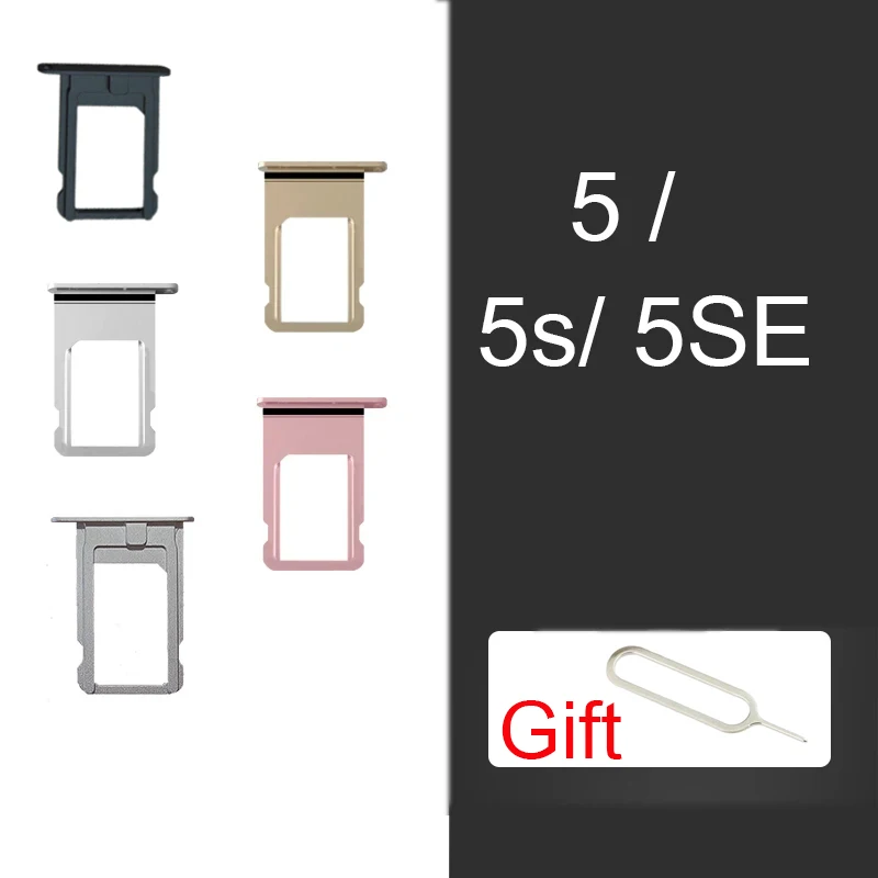 Per Iphone 6 6Plus Vassoio Per Scheda Sim Slot Per Supporto Micro Sd Vassoio Per Scheda Sim Per Iphone 5S Se Con Chiave Pin Di Espulsione Aperta Gratu