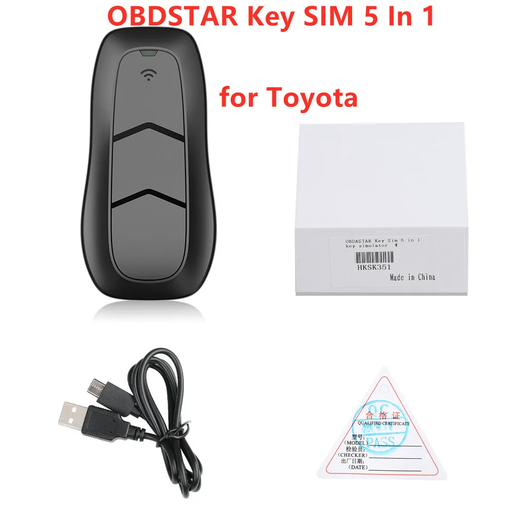 La Migliore Qualità Obdstar Key Sim 5 In 1 Smart Key Simulator Per Toyota Funziona Con X300 Dp/X300 Dp Plus/X300 Pro4