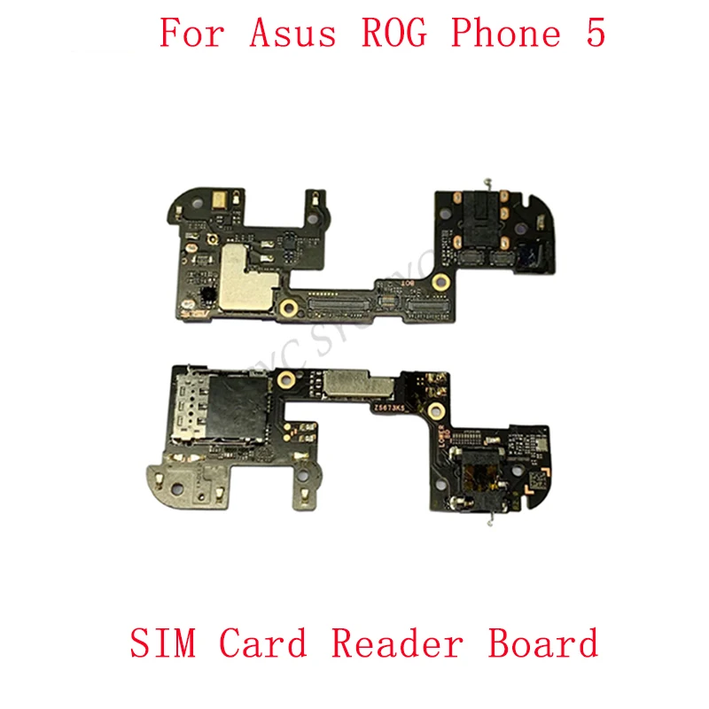 Originale Sim Card Reader Holder Pins Vassoio Slot Per Asus Rog Phone 5 Zs673Ks 5S Zs676Ks 5 Pro Sim Card Reader Board Parti Di Riparazione