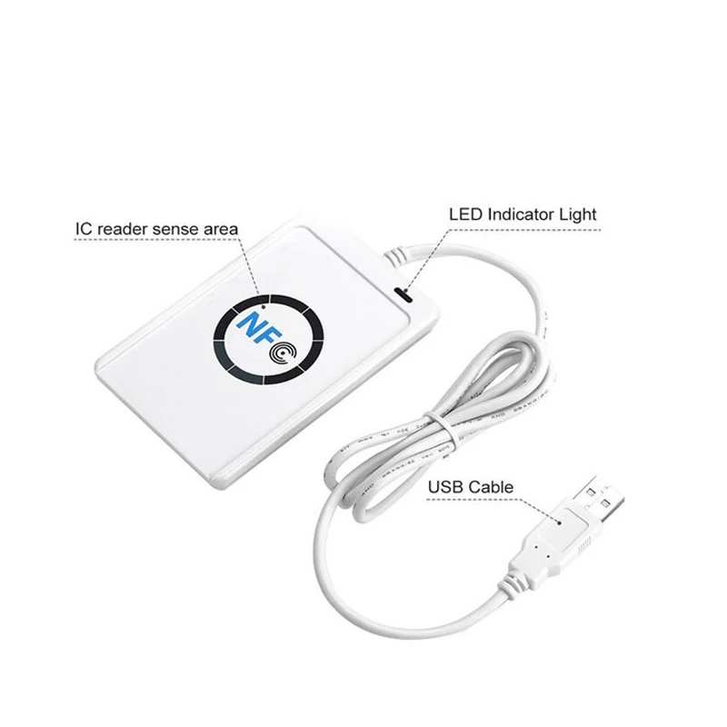 13.56Mhz Contactless Smart Card Reader Writer Rfid Copier Duplicator 10 Pcs Uid Card