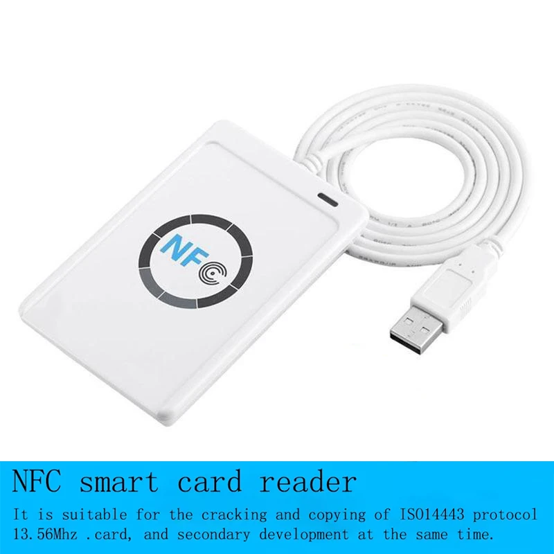 Lettore Nfc Usb Acr122U Contactless Smart Ic Card And Writer Rfid Copier Duplicatore Uid Modificabile Tag Card Key Fob Copier