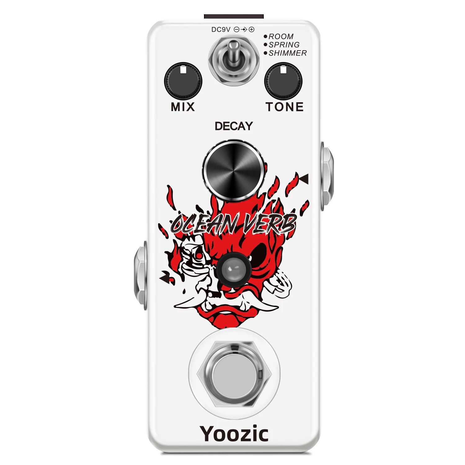 Yooziclef-3800 Digital Reverb Pedal Guitar Ocean Wave Pedali Room Spring Shimmer 3 Modalità Ampia Gamma Con Stoccaggio Del Pedale Timbre