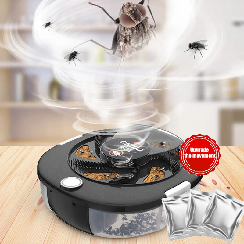 Mosche Elettriche Killer Fly Trap Automatic Pest Catcher Fly Killer Pest Reject Control Repeller Indoor Outdoor Flycatcher Househol
