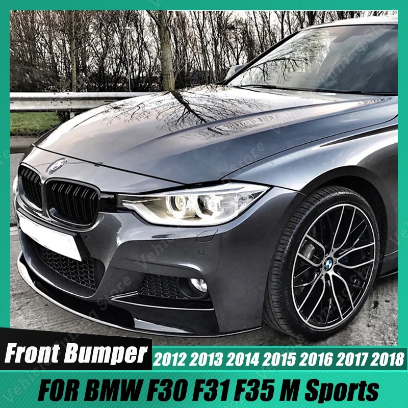 Per Bmw F30 F31 F35 M Auto Sportiva Paraurti Anteriore Lip Body Kit Spoiler Splitter Gloss Black Canard Lip Diffusore 2012-2018 Tuning