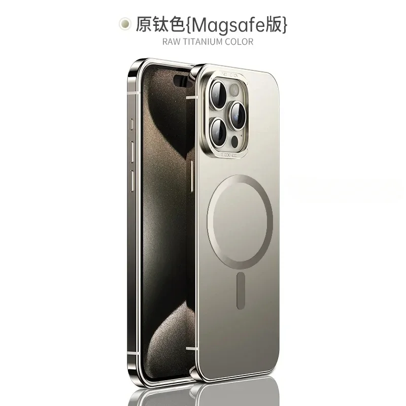 Custodia Magsafe Original Color Iphone 15 Pro Max Custodia Magnetica Ultrasottile Antiurto Impermeabile Per Iphone 15 Pro Titanium Nel Telaio