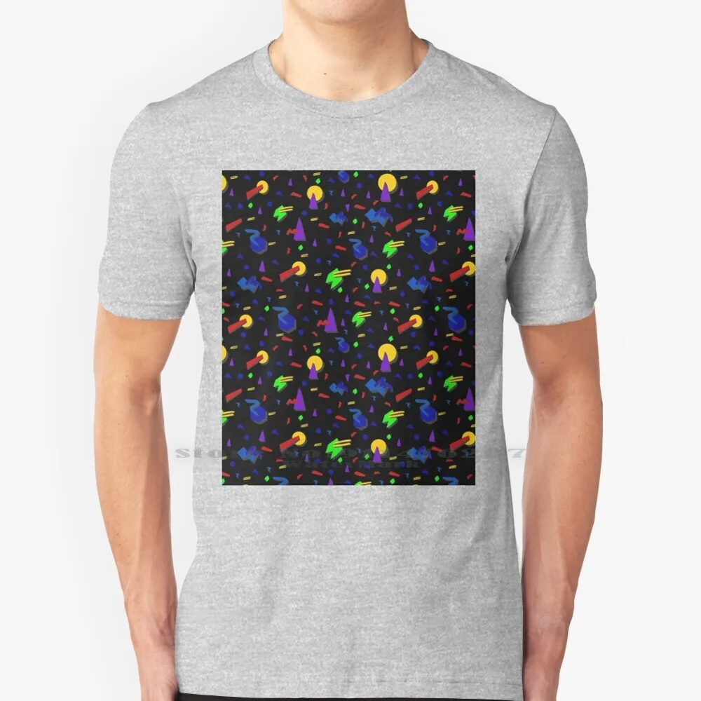 Terribile T Shirt 100% Puro Cotone 90S Retro Vintage Glow Blacklight Brillante Coriandoli Bowling Alley Tappeto Arcade Tappeto