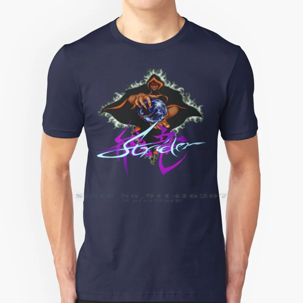 Maglietta Strider 100% Strider In Puro Cotone Hiryu Striderhiryu Console Arcade Vintage Retro Classic Nostalgia Videogioco Videogioco