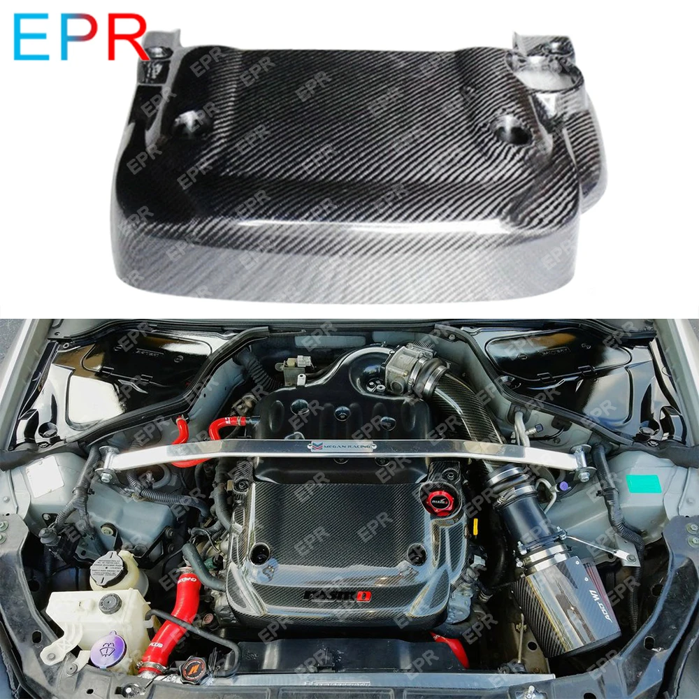 Per Nissan 350Z Oem In Fibra Di Carbonio Copertura Del Motore Del Corpo Car Styling Kit Tuning Auto Parte Per 350Z Copertura Del Motore