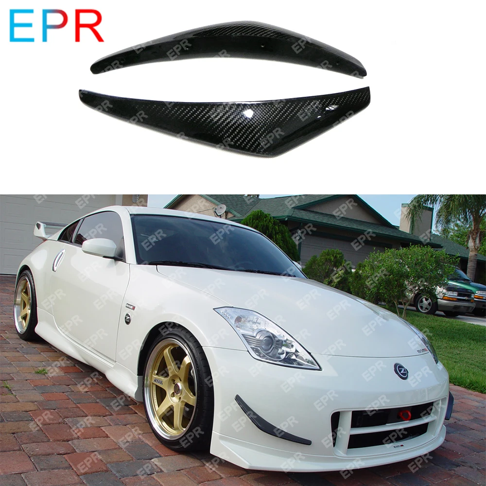Per Nissan 350Z Nism Versione 2 Paraurti Anteriore In Fibra Di Carbonio Canard Body Kit Car Styling Car Tuning Part Per 350Z Paraurti Canard