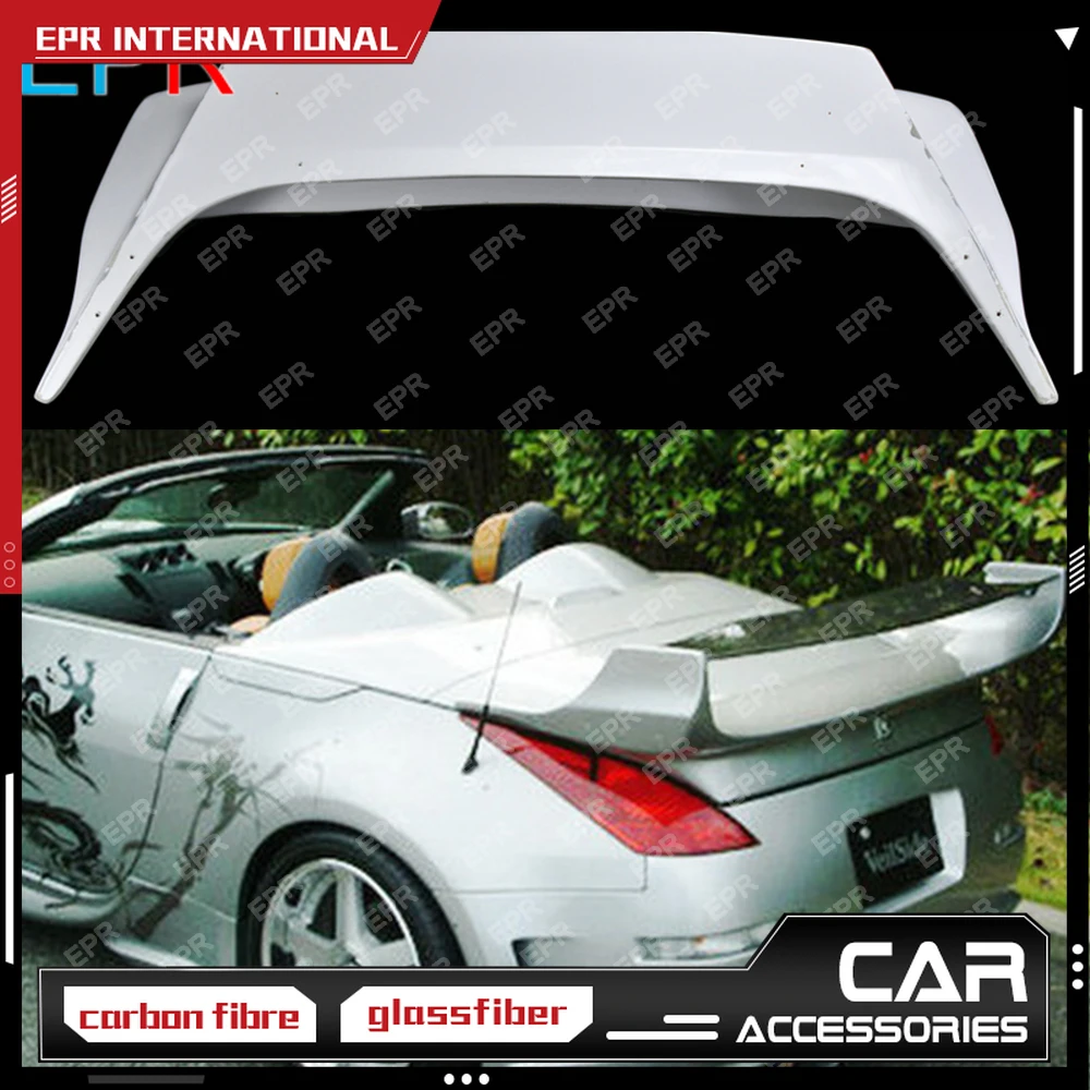 Per Nissan 350Z In Fibra Di Vetro Spoiler Body Kit Styling Auto Parte Auto Tuning Per 350Z Fibra Di Vetro Vs Convertibile Spoiler