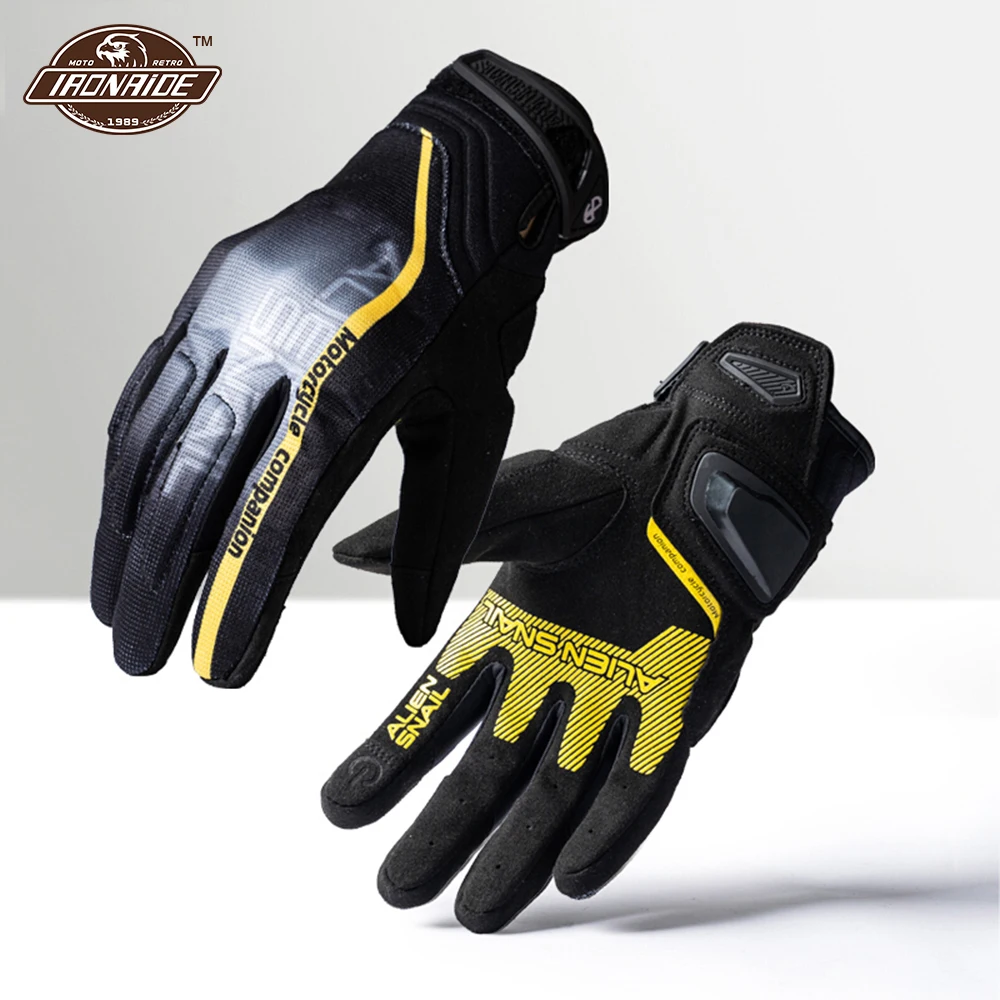 Mann Motorrad Handschuhe Sommer Belkuftung Racing Schutz Moto Handschuhe Sport All'Aria Aperta Schutz Reiten Radfahren Handschuhe S-Xxl