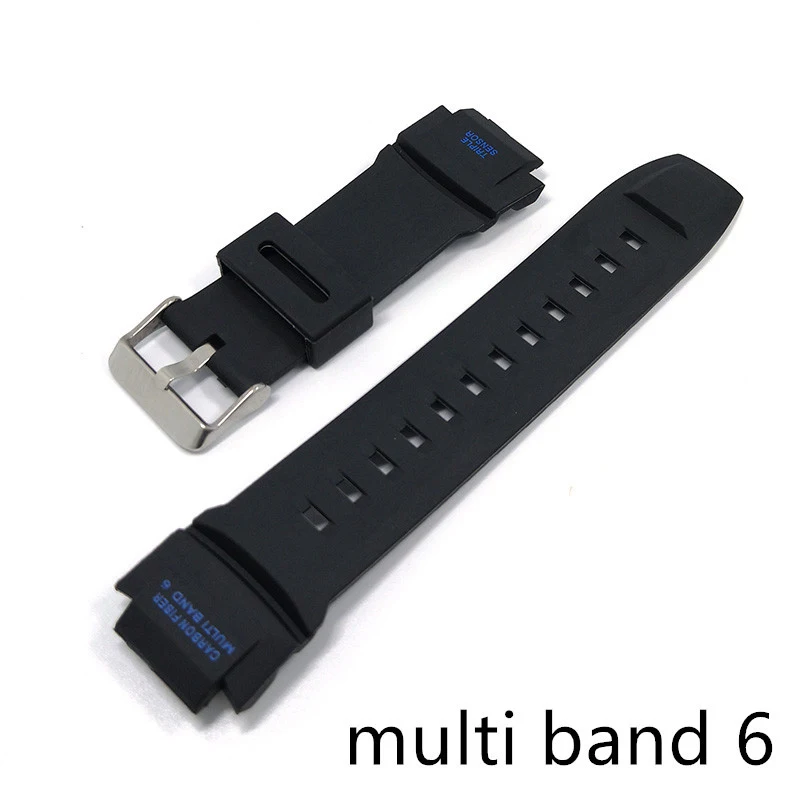 Cinturino Nero Morbido Per Casio G Shock Multi Band 6 Multiband 6 Accessori Per Orologi Cinturino Braccialetto Da Polso Sportivo Gw-M5610-1Jf