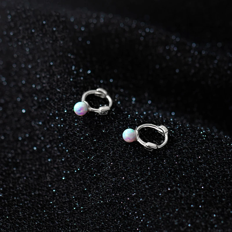 Mloveacc Orecchini A Cerchio Piccoli Retrò Per Le Donne Imitaition Opal Piccoli Orecchini Rotondi Orecchini Geometrici Minimali Cerchi