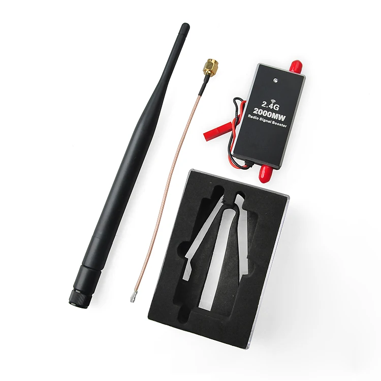 2.4G 2000Mw Radio Signal Booster 11Db Mini Amplificatore Per Dji Phantom Remote Controller Rc Airplane Fpv Drone A Lungo Raggio