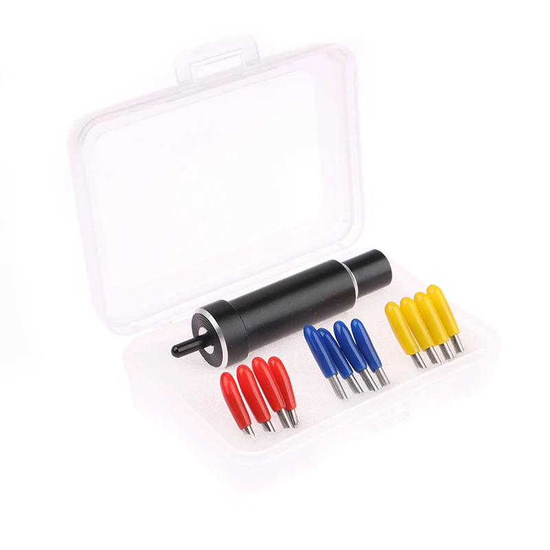 1Set Di Ricambio 1 Supporto Per Pc E 12 Pezzi Di Taglierina Per Vinile Con Lama A Punta Profonda Per Cricut Maker 3/Cricut Explore 3/Explore Air New